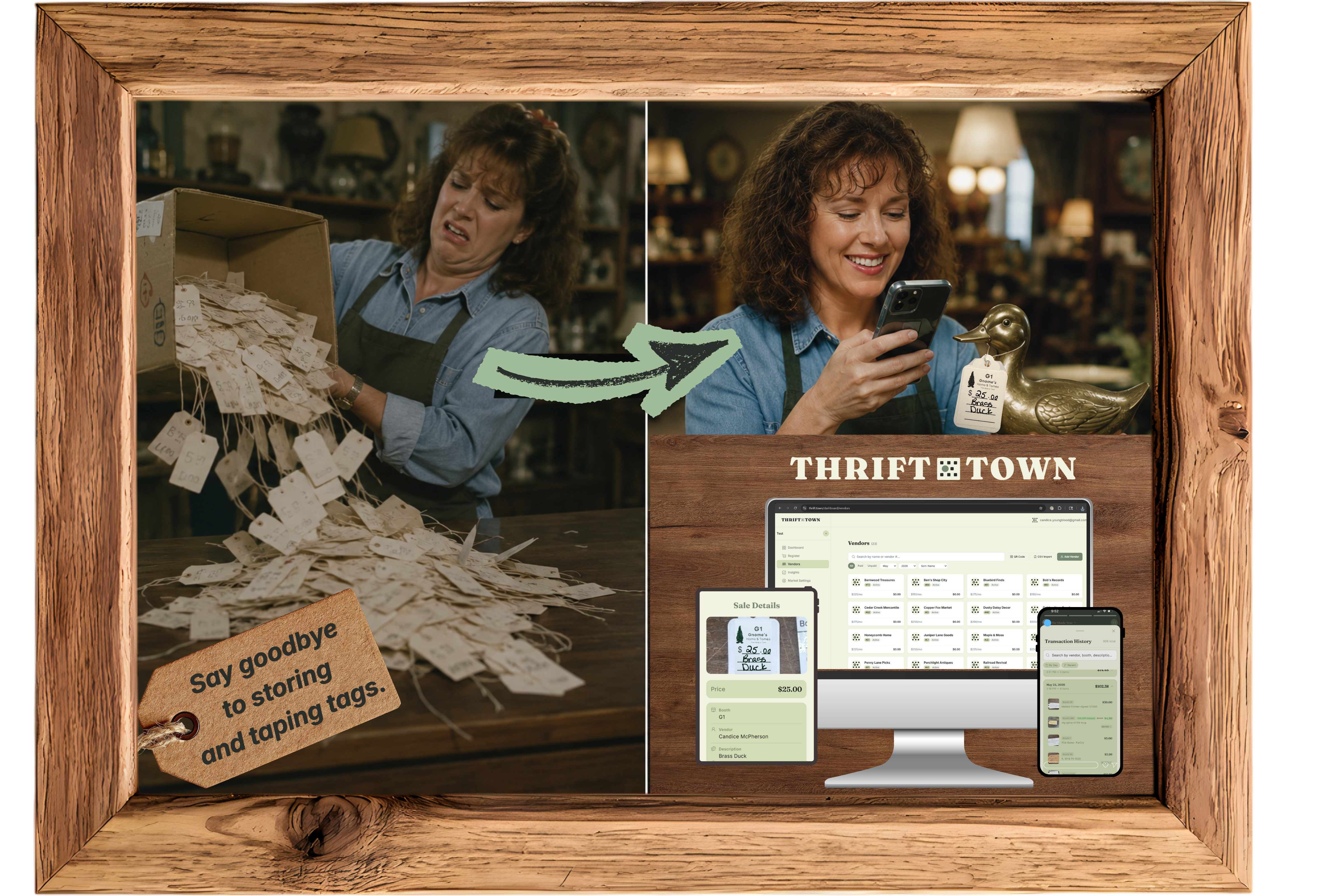 From a box of paper tags to scanning them with your phone